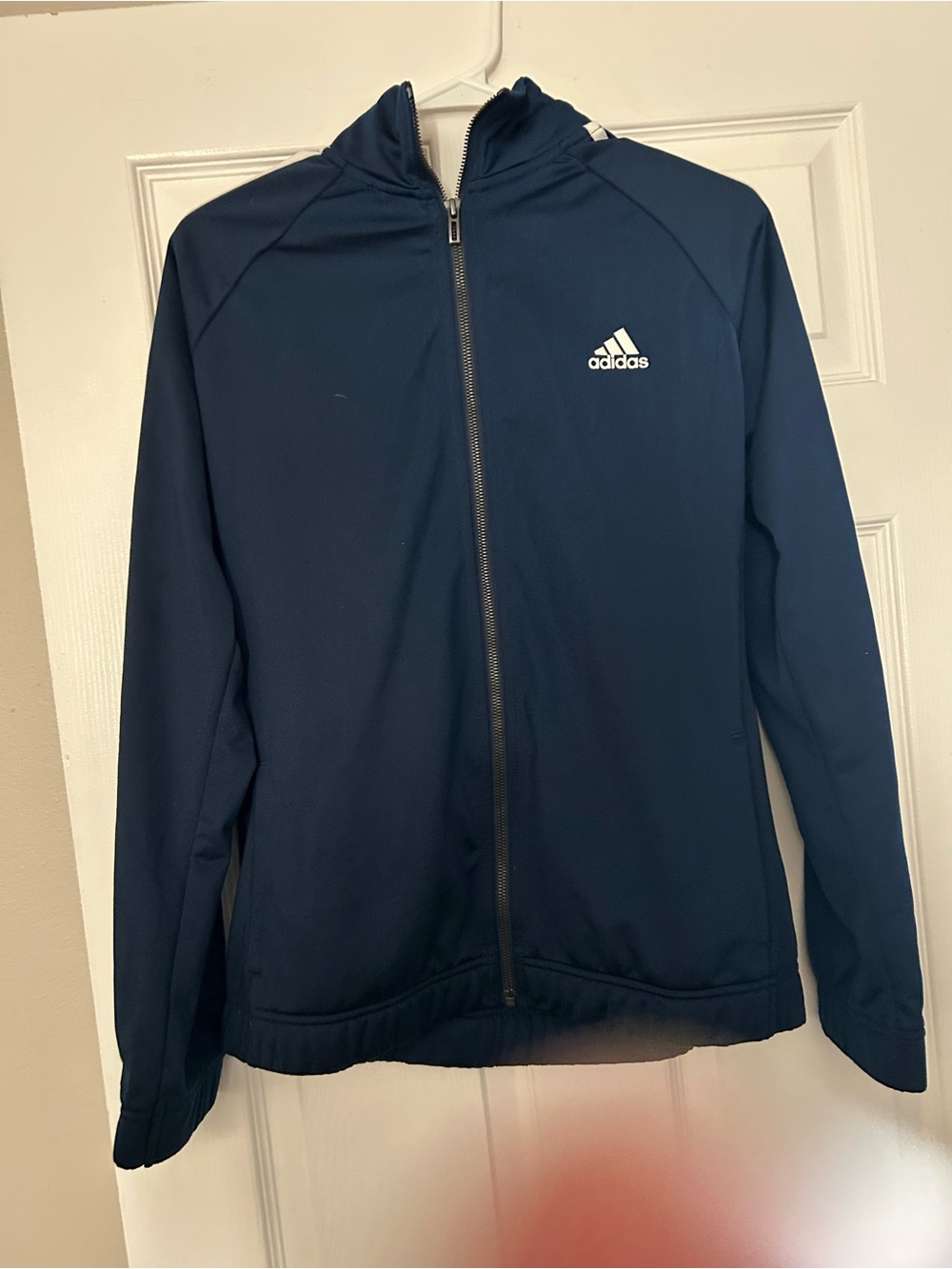 adidas Navy Zip-Front Performance Jacket